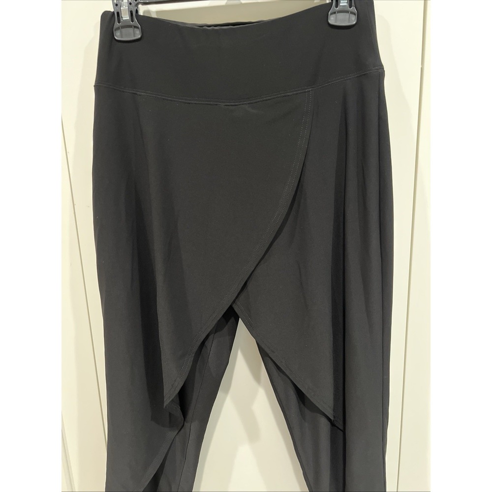 Sympli Black Cropped Pull On Pants Women's Size 10 Lagenlook Minimalist Artsy - Picture 1 of 8